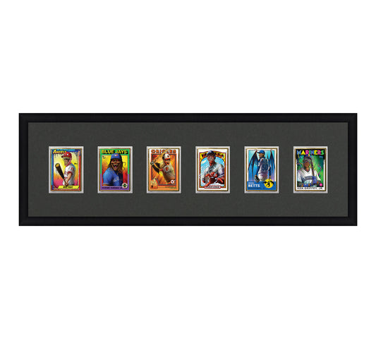 Framed Card Display - 6 Openings for the UltraPro or BCW 1Touch Magnetic Case (35pt)