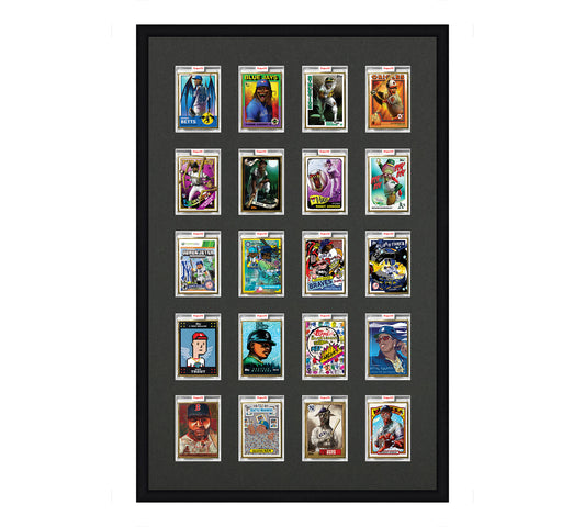 Framed Card Display - 20 Openings for Project 100, Project 70, or Project 2020 Slabs