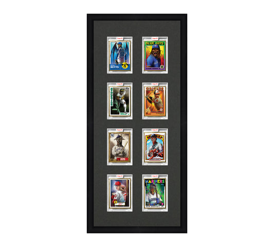 Framed Card Display - 8 Openings for Project 100, Project 70, or Project 2020 Slabs