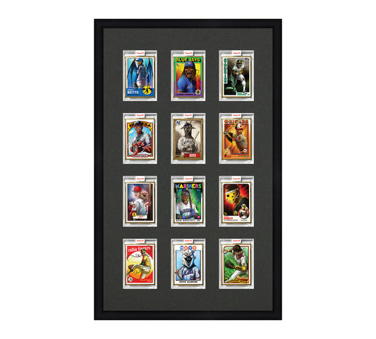 Framed Card Display - 12 Openings for Project 100, Project 70, or Project 2020 Slabs