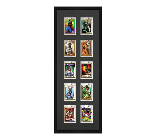 Framed Card Display - 10 Openings for Project 100, Project 70, or Project 2020 Slabs