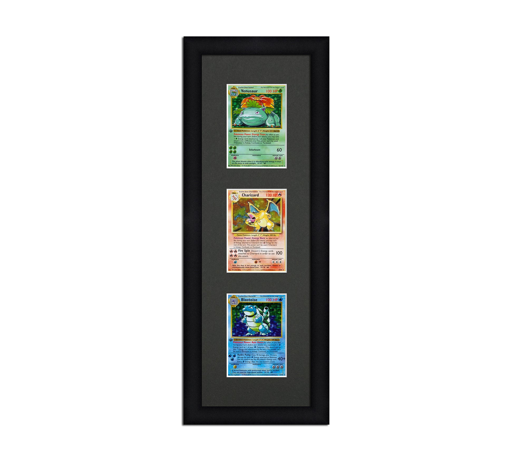 Pokemon card BGS slab display frame order - 3x1